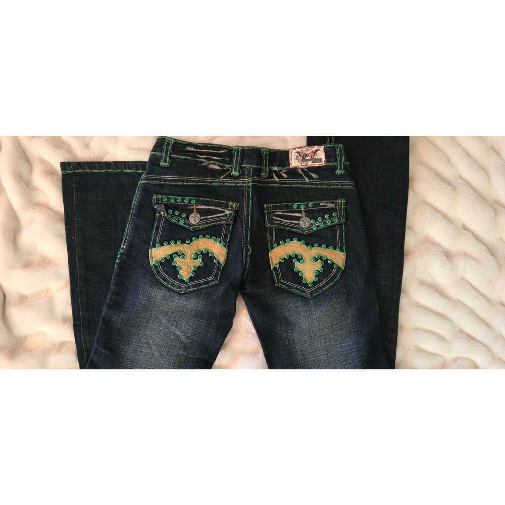 Laguna Beach straight leg Size 27 jeans Y2K vibes Mcbling Bling straight jeans